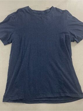 Mack Weldon Adult Shirt Large Blue Daily Wear Pima Cotton Pullover Tee Mens